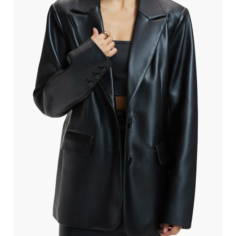 NWT Better than Leather (faux) blazer